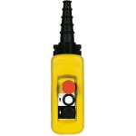 Schneider XACA28131 Hängetaster XAC-A, 2 Drucktaster 1 Not-Halt/Not-Aus-Taster 