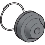 Schneider XACB911 Schutzkappe m. Befest.ring XAC-B, f. Druckt. m. Schutzk., Polypropylen, 4mm 
