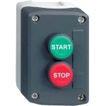 Schneider XALD215 Aufbaugehäuse, Harmony XALD, Kunststoff, dunkelgrau, 2 Drucktaster, grün, rot, START, STOP, 22mm, 1S+1Ö 