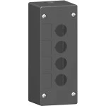 Schneider XALG04 Leergehäuse, Harmony XALG, Kunststoff, schwarz, 4 Bohrungen, 22mm 