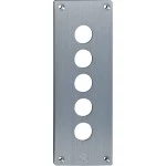 Schneider XAPE305 Einbauplatte, XAP-E, Metall, 5 horizontale Bohrungen 