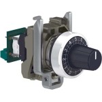 Schneider XB4BD912R4K7 Potentiometer, Komplettgerät, Harmony XB4, Metall, 22mm, schwarz, Widerstand 4,7K Ohm 