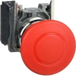 Schneider XB4BT842 Not-Aus/Not-Halt-Schalter, Harmony XB4, Metall, 22mm, rot, Pilz 40mm, Zugentriegelung, 1Ö 