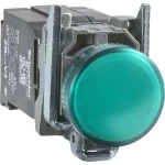 Schneider XB4BV5B3 Leuchtmelder, Harmony XB4, Metall, 22mm, grün, mit Trafo, Glühlampe BA9s, glatte Kalotte, Schraubklemme, 400V 