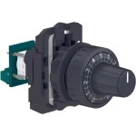 Schneider XB5AD912R1K Potentiometer, Komplettgerät, Harmony XB5, Kunststoff, schwarz, 22mm, Widerstand 1K Ohm 