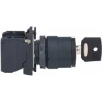 Schneider XB5AG03 Schlüsselschalter, Harmony XB5, Kunststoff, schwarz, 3 Stellungen, 22mm, rastend, Ronis 455, 2S 