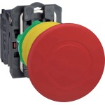 Schneider XB5AT842 Not-Aus/Not-Halt-Schalter, Harmony XB5, Kunststoff, Zugentriegelung, 22mm, Pilz 40mm, 1Ö 