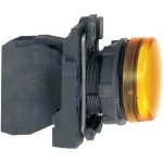 Schneider XB5AV65 Leuchtmelder, Harmony XB5, Kunststoff, gelb, 22mm, BA9s Glühlampe, glatte Kalotte, 250V AC 