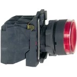 Schneider XB5AW34M5 Leuchtdrucktaster, Harmony XB5, Kunststoff, rot, 22mm, universelle LED, glatte Kalotte, 1S + 1Ö, 230-240V AC 