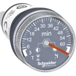 Schneider XB5DTB25 Timer, Zeitrelais für Fronteinbau, Harmony XB5, Kunststoff, 22mm, 3min bis 60min, 24V DC 