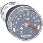 Schneider XB5DTGM4 Timer, Zeitrelais für Fronteinbau, Harmony XB5, Kunststoff, 22mm, 0,5min bis 10min, 100-240V ACDC 
