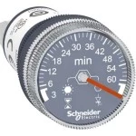 Schneider XB5DTGM5 Timer, Zeitrelais für Fronteinbau, Harmony XB5, Kunststoff, 22mm, 3min bis 60min, 100-240V ACDC 