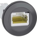 Schneider XB5PRJ45 RJ45 Einbaubuchse, Harmony XB5, Kunststoff, schwarz, Schnittstelle, Ethernet, RJ45 