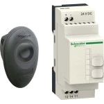 Schneider XB5RMB03 Kombipaket, Funkdrucktaster, Gehäuse, Empfänger, nicht programmierbar, Kunststoff, Ø22mm, 24V DC, 10 farbiges Kappenset 