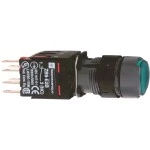 Schneider XB6AF3B1B Leuchtdrucktaster, grün Ø 16, flach, m. Rastung, 24 V, 1S 