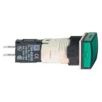Schneider XB6CV3BB Leuchtmelder, Ø 16, quadratisch, IP 65, grün, Integral LED, 24 V, Stecker 
