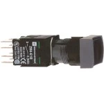 Schneider Electric XB6DA25B Drucktaster schwarz Ø 16 flach o. Rastung 1S+1Ö 