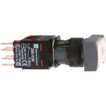 Schneider XB6DF1B5B Leuchtdrucktaster, weiß Ø 16, flach, m. Rastung, 24 V, 1S+1Ö 