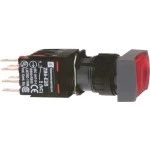 Schneider XB6DF4B5B Leuchtdrucktaster, rot Ø 16, flach, m. Rastung, 24 V, 1S+1Ö 