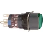Schneider XB6EAW3B1P Leuchtdrucktaster, grün Ø 16, flach, o. Rastung, 24 V, 1W 