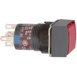 Schneider XB6ECF4B2P Leuchtdrucktaster, rot Ø 16, flach, o. Rastung, 24 V, 2W 