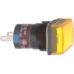 Schneider XB6ECV5BP Leuchtmelder, quadratisch Ø 16, IP 65, gelb, Integral LED, 24 V, Stecker 