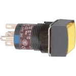 Schneider XB6ECW5J1P Leuchtdrucktaster, gelb Ø 16, flach, o. Rastung, 12 V, 1W 