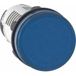 Schneider Electric XB7EV06MP Leuchtmelder Harmony XB7 Monoblock Kunststoff Ø22mm blau integrierte LED 230V AC Schraubklemme 10 Stück 