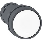 Schneider XB7NA11 Drucktaster, Harmony XB7, Monoblock, Kunststoff, Ø22mm, weiß, 1S, Schraubklemme 
