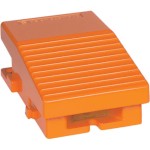 Schneider XPER111 Fußschalter, Harmony XPE, einfach, Metall, orange, 1-stufig, 2Ö+2S, IP66 