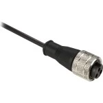 Schneider Electric XZCP1865L2 XZ-Vorverdrahtete Buchsen gerade 1/2" 20 UNF 3-polig PUR 2 Meter Kabel 