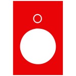 Schneider ZB2BY2931 Bezeichnungsschild, 30x40mm, rot, 0 