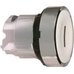 Schneider ZB4BA131 Drucktaster, Frontelement, Harmony XB4, Metall, 22mm, weiß, beschriftet I, tastend 