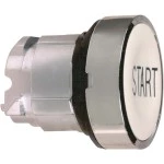 Schneider ZB4BA133 Drucktaster, Frontelement, Harmony XB4, Metall, 22mm, weiß, beschriftet START, tastend 