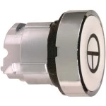 Schneider ZB4BA145 Drucktaster, Frontelement, Harmony XB4, Metall, 22mm, weiß, beschriftet T, tastend 
