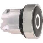 Schneider ZB4BA232 Drucktaster, Frontelement, Harmony XB4, Metall, 22mm, schwarz, beschriftet O, tastend 