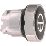 Schneider ZB4BA245 Drucktaster, Frontelement, Harmony XB4, Metall, 22mm, schwarz, beschriftet T, tastend 