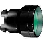 Schneider ZB4BA367 Drucktaster, Frontelement, Harmony XB4, Metall schwarz, 22mm, grün, zurückgesetzt, unbeschriftet, tastend 