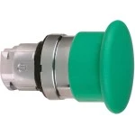 Schneider ZB4BC3 Pilzdrucktaster, Frontelement, Harmony XB4, Metall, 22mm, grün, Pilz 40mm, unbeschriftet, tastend 