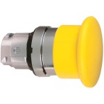 Schneider ZB4BC5 Pilzdrucktaster, Frontelement, Harmony XB4, Metall, 22mm, orange, Pilz 40mm, unbeschriftet, tastend 