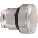 Schneider ZB4BH013 Leuchtdrucktaster, Frontelement, Harmony XB4, Metall, 22mm, weiß, unbeschriftet, für universelle LED, rastend 