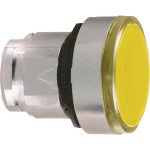 Schneider ZB4BH053 Leuchtdrucktaster, Frontelement, Harmony XB4, Metall, 22mm, orange, unbeschriftet, für universelle LED, rastend 