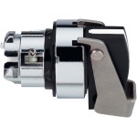 Schneider ZB4BJ393 Wahlschalter, Frontelement, Harmony XB4, Metall schwarz, 22mm, schwarz, 3 Stellungen, langer Knebel, verriegelbar 