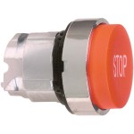 Schneider ZB4BL434 Drucktaster, Frontelement, Harmony XB4, Metall, 22mm, rot, vorstehend, beschriftet STOP, tastend 