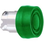 Schneider ZB4BP3S Drucktaster, Frontelement, Harmony XB4, Metall, 22mm, grün, unbeschriftet, tastend, mit Schutzkappe 