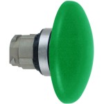 Schneider ZB4BR316 Pilzdrucktaster, Frontelement, Harmony XB4, Metall, 22mm, grün, Pilz 60mm gewölbt, unbeschriftet, tastend 