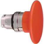 Schneider ZB4BR4 Pilzdrucktaster, Frontelement, Harmony XB4, Metall, 22mm, rot, Pilz 60mm, unbeschriftet, tastend 