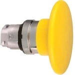 Schneider ZB4BR5 Pilzdrucktaster, Frontelement, Harmony XB4, Metall, 22mm, gelb, Pilz 60mm, unbeschriftet, tastend 