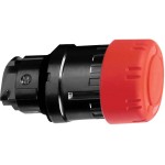 Schneider ZB4BS8347 Not-Aus/Not-Halt-Schalter, Frontelement, Harmony XB4, Metall schwarz, 22mm, rot, Pilz 30mm, Drehentriegelung 