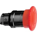 Schneider ZB4BS8447 Not-Aus/Not-Halt-Schalter, Frontelement, Harmony XB4, Metall schwarz, 22mm, rot, Pilz 40mm, Drehentriegelung 